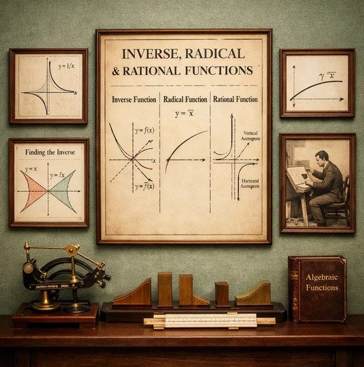 الدوال العكسية والجذرية والنسبية