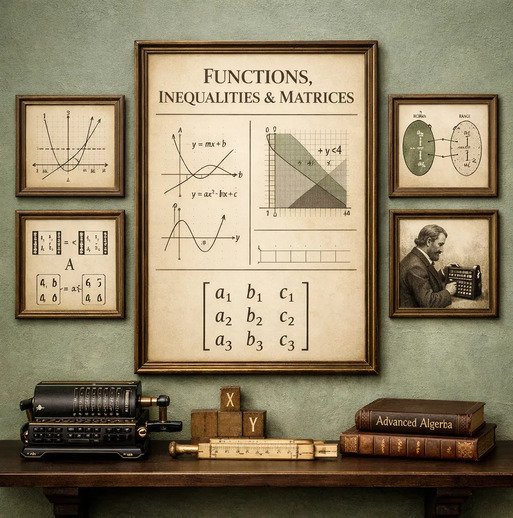 الدوال والمتباينات والمصفوفات