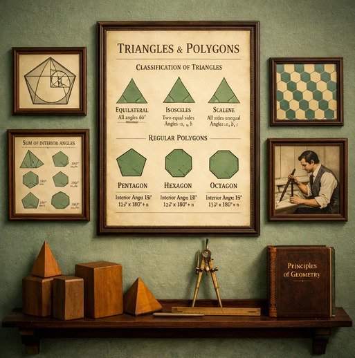 المثلثات والمضلعات